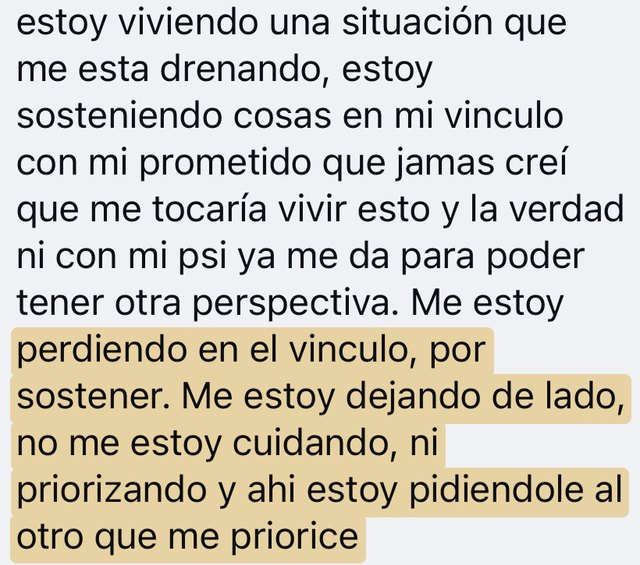 Mensaje de una alumna