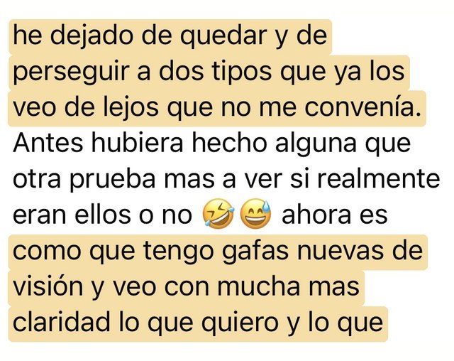 Mensaje de una alumna